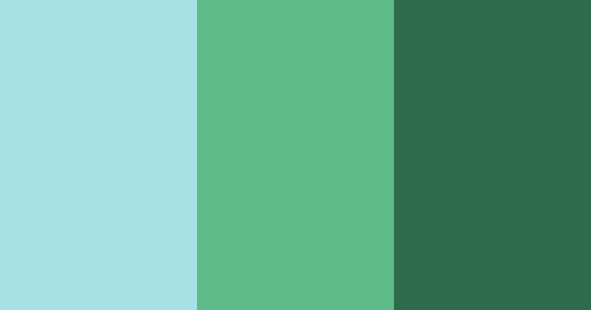 Download teal forest color palette PNG image (landscape)