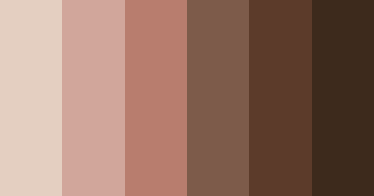 Download earthy brown color palette PNG image (landscape)