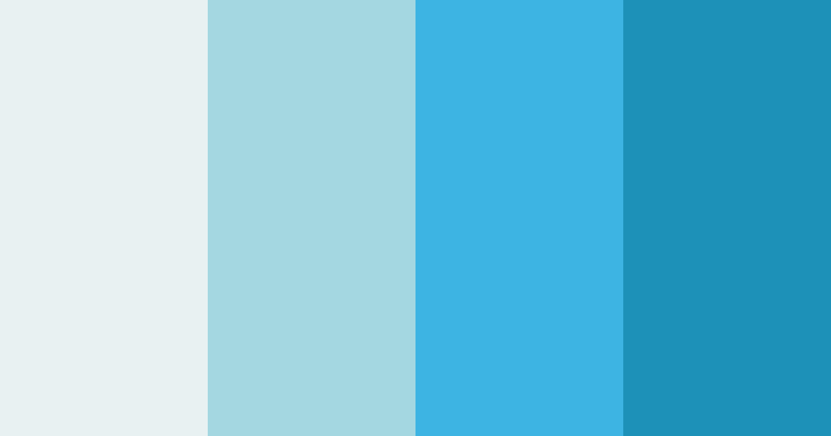 Download shades of blue color palette PNG image (landscape)