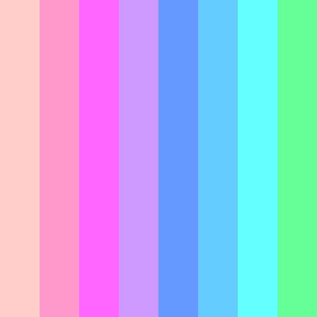 Download colorful rainbow color palette PNG image (square)