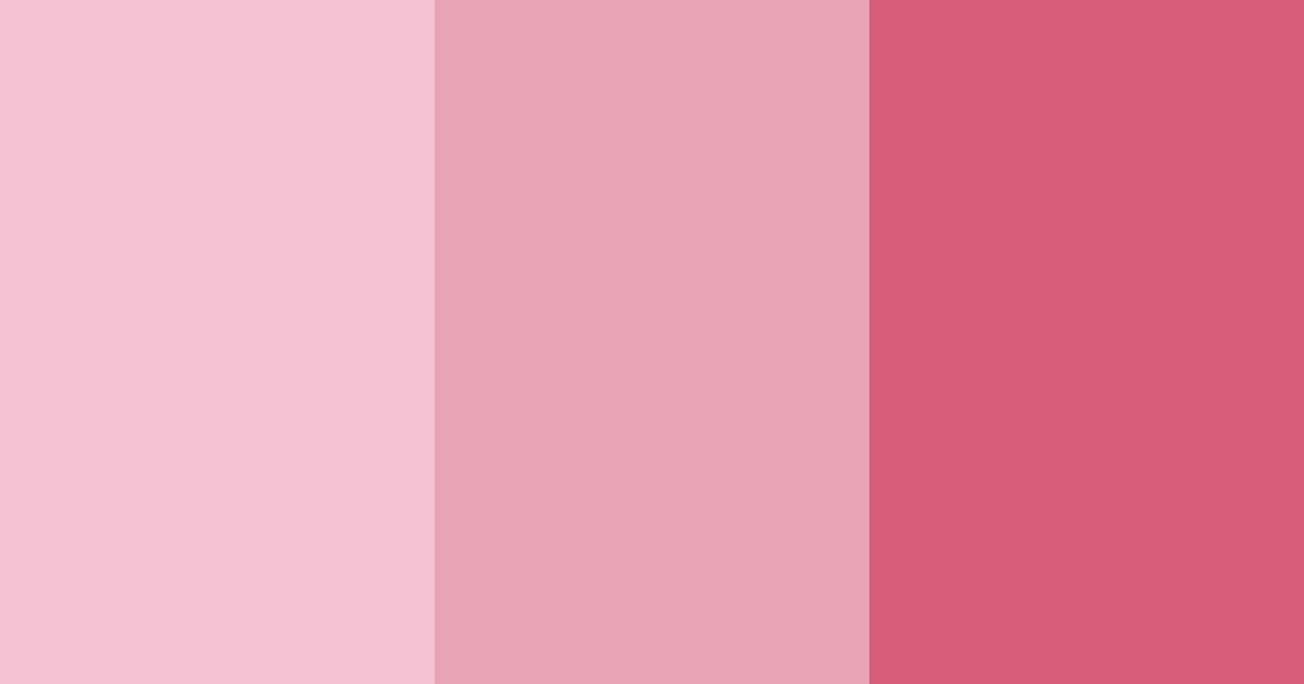 Download pink flower color palette PNG image (landscape)