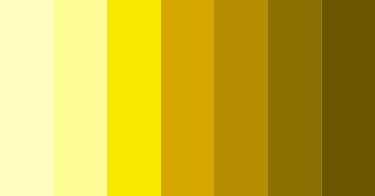 Download bright yellow color palette PNG image (landscape)