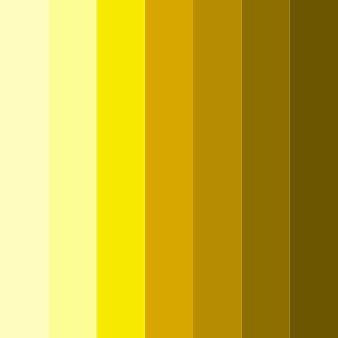 Download bright yellow color palette PNG image (square)
