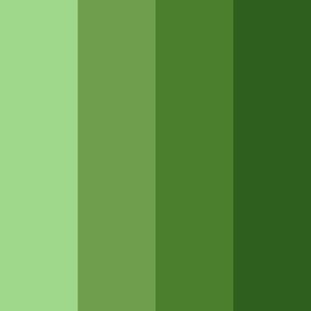 Download shades of green goblin color palette PNG image (square)