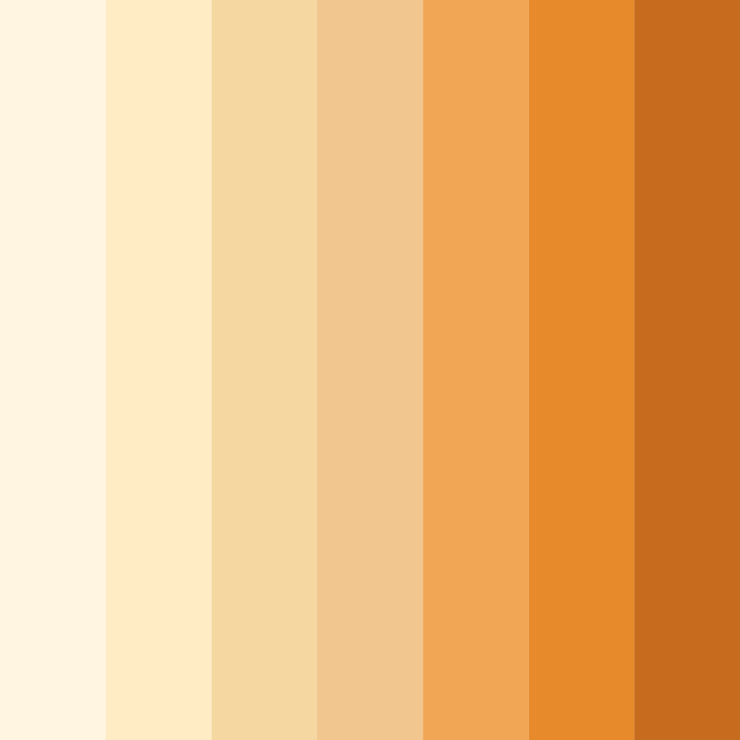 Download creamy shades color palette PNG image (square)