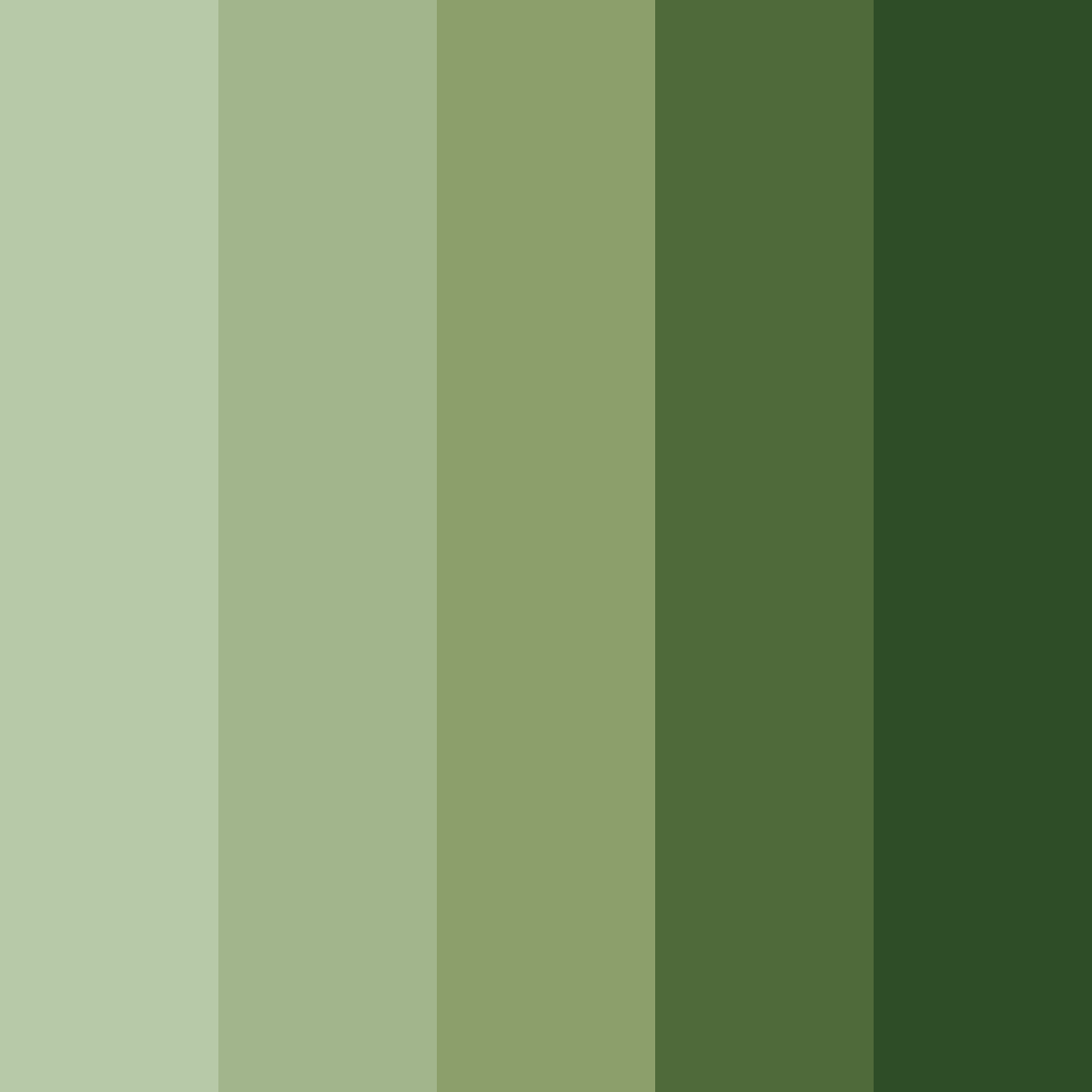 Download matte green military color palette PNG image (square)