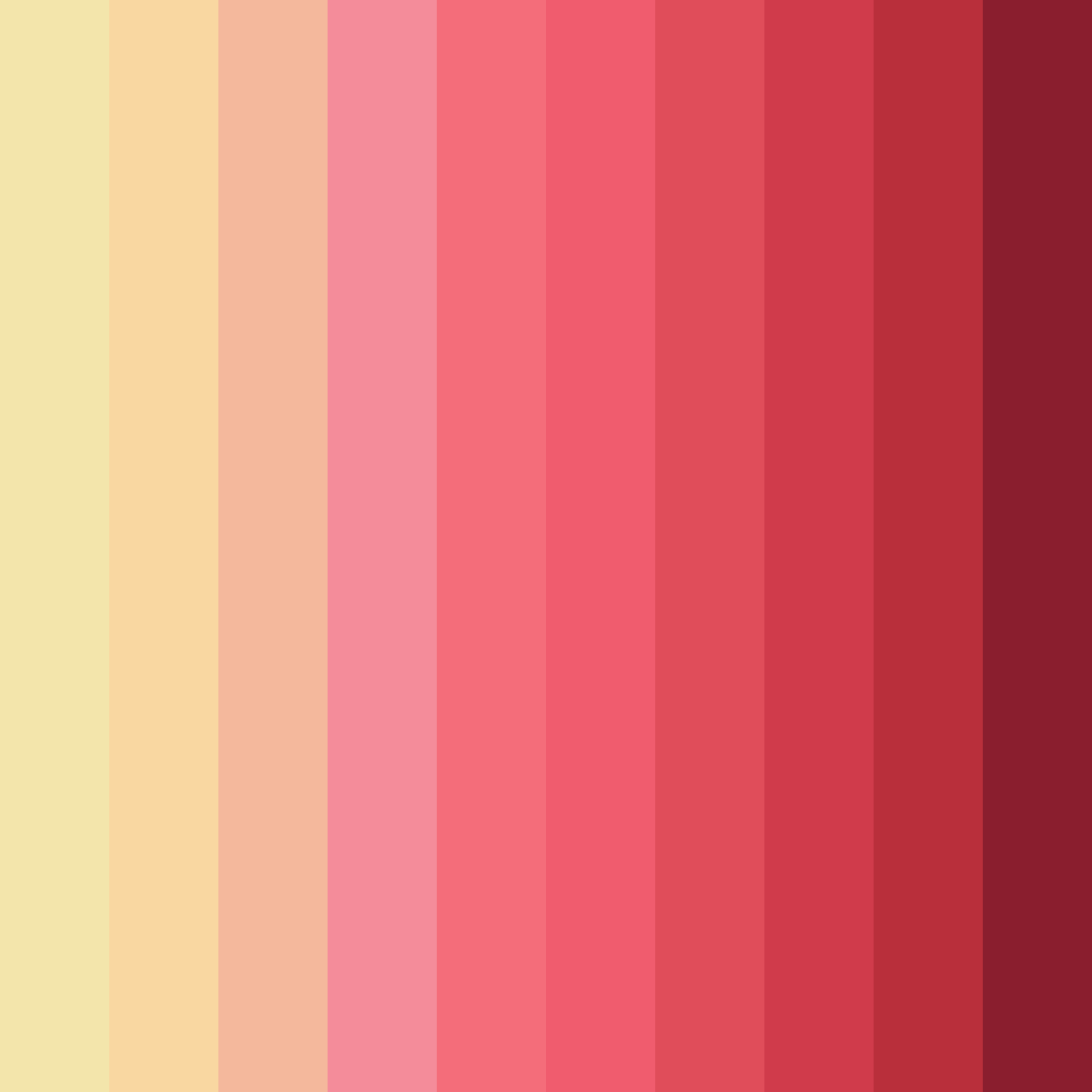 Download sunset whisper color palette PNG image (square)