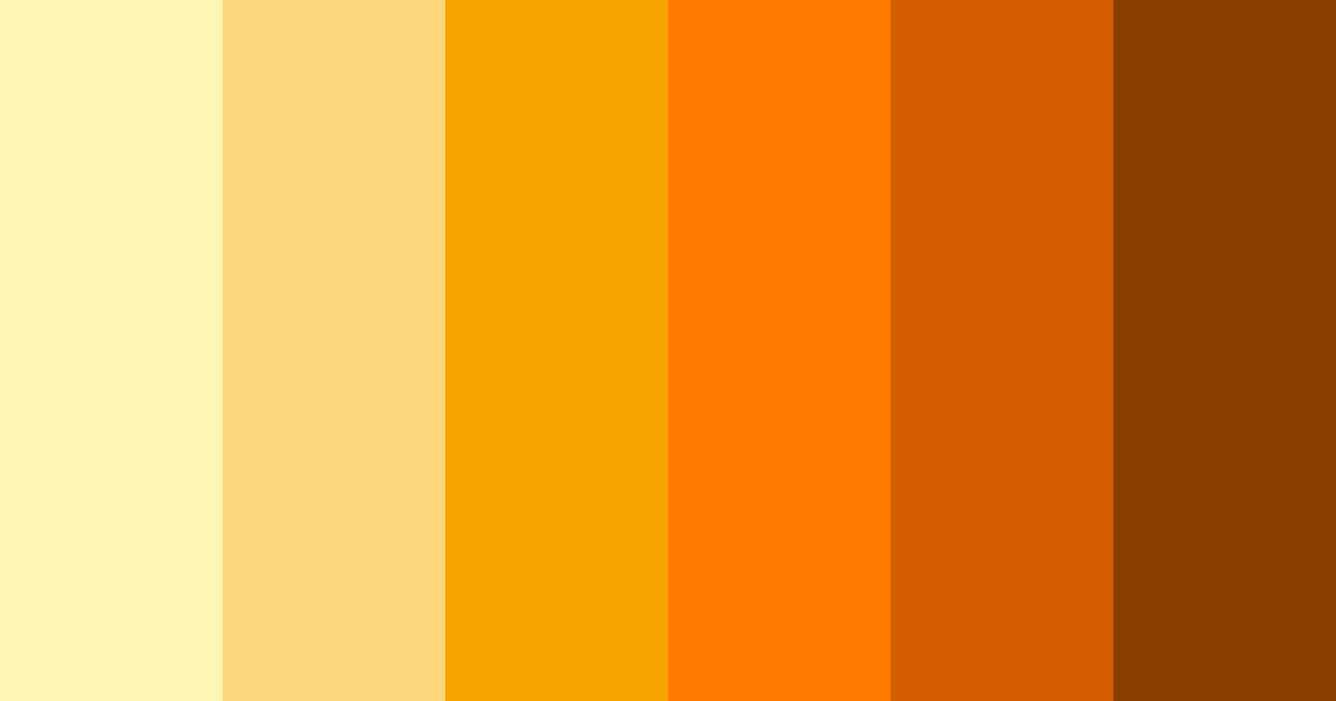 Download bright orange color palette PNG image (landscape)