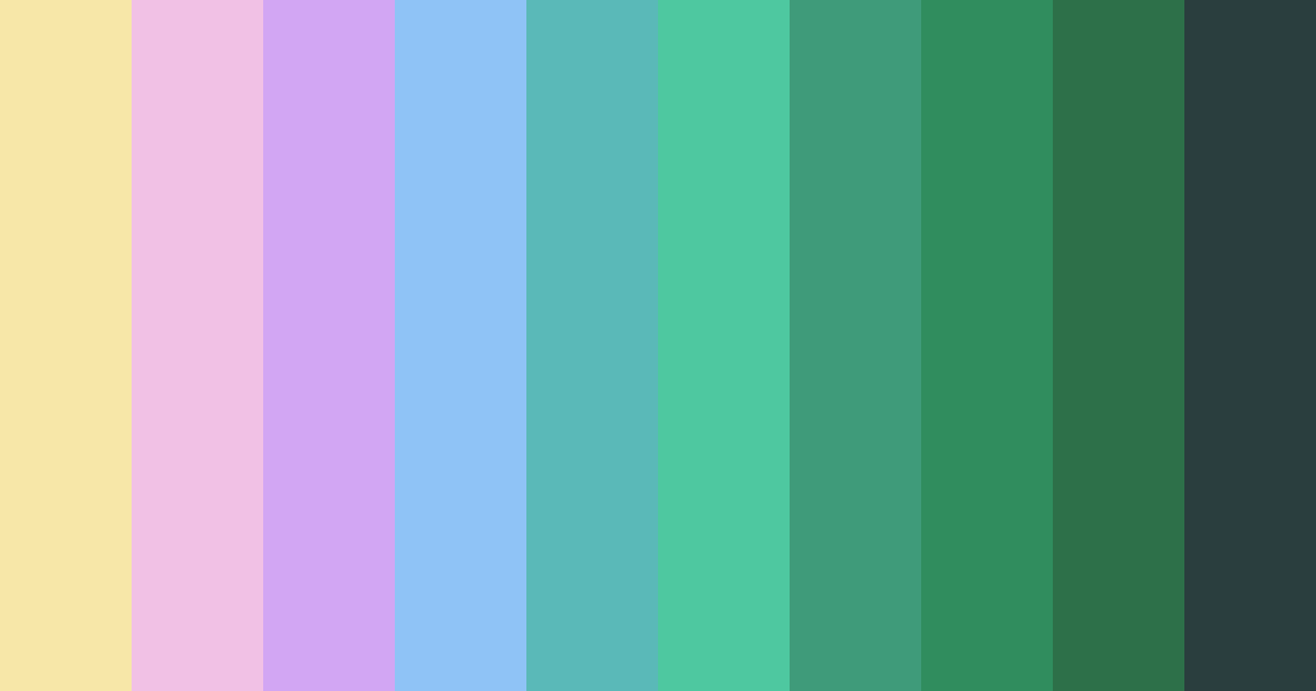 Download whimsical spectrum color palette PNG image (landscape)