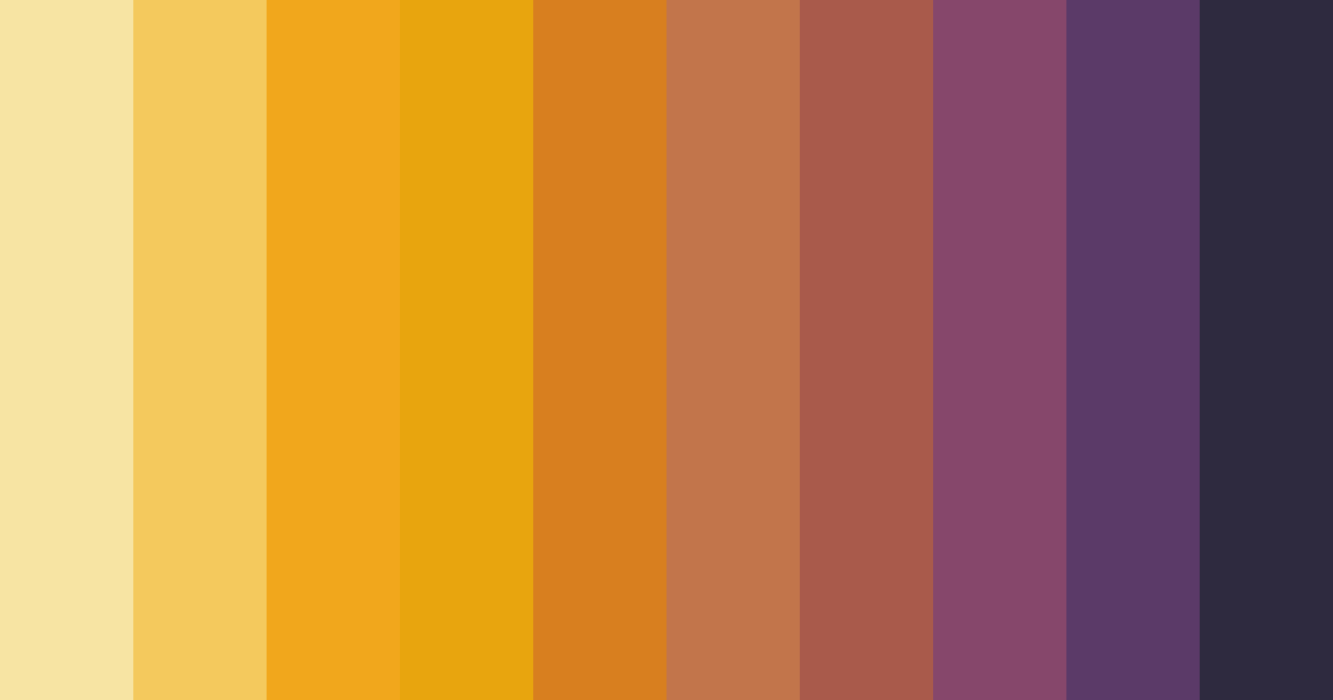 Download brown sunset color palette PNG image (landscape)