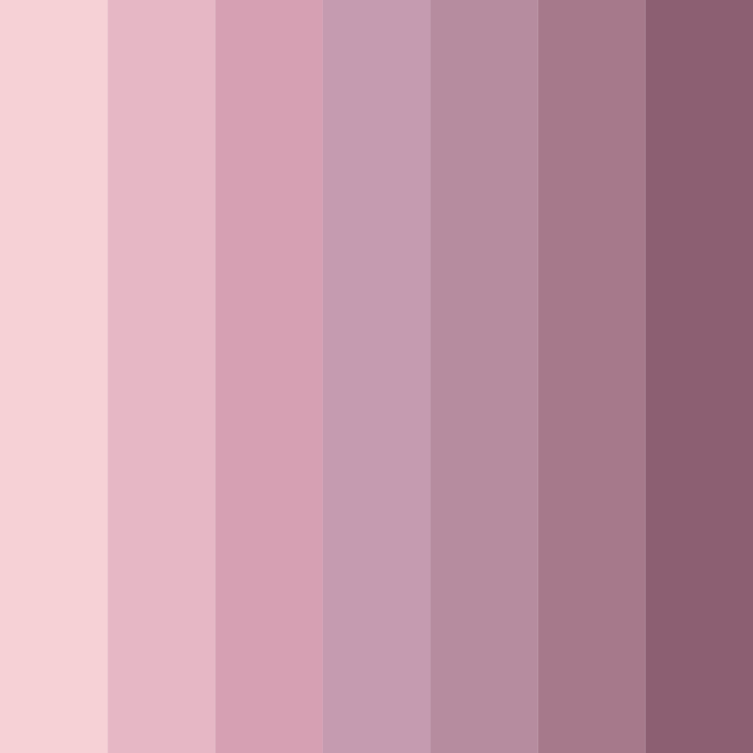 Download soft pink shades color palette PNG image (square)