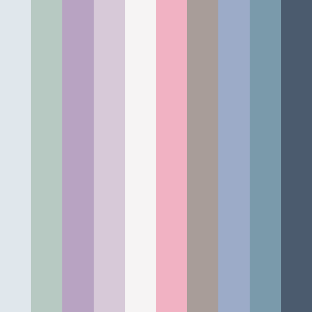 Download whispers of dawn color palette PNG image (square)