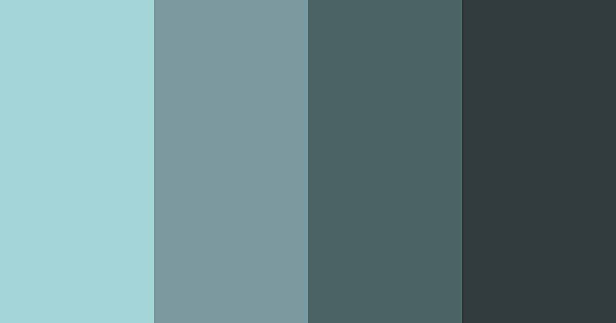 Download deep teal forest color palette PNG image (landscape)