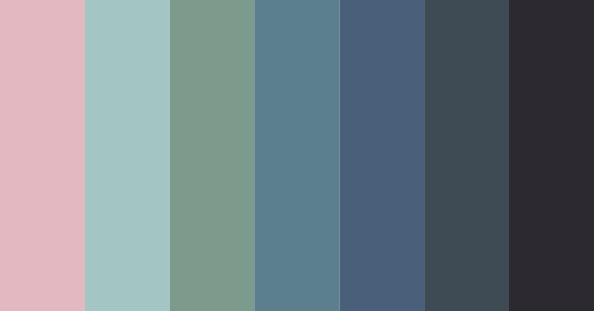 Download muted teal color palette PNG image (landscape)