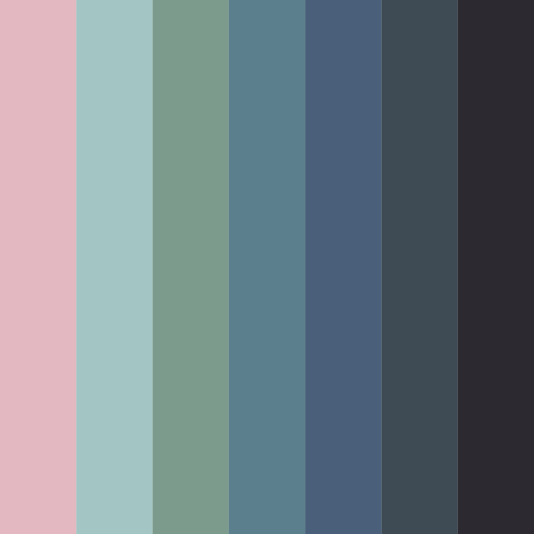 Download muted teal color palette PNG image (square)