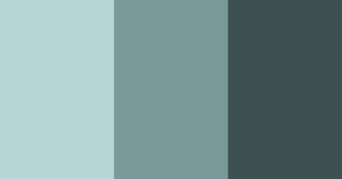 Download mystic teal harmony color palette PNG image (landscape)