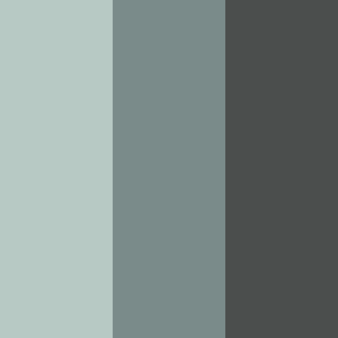 Download cool teal color palette PNG image (square)