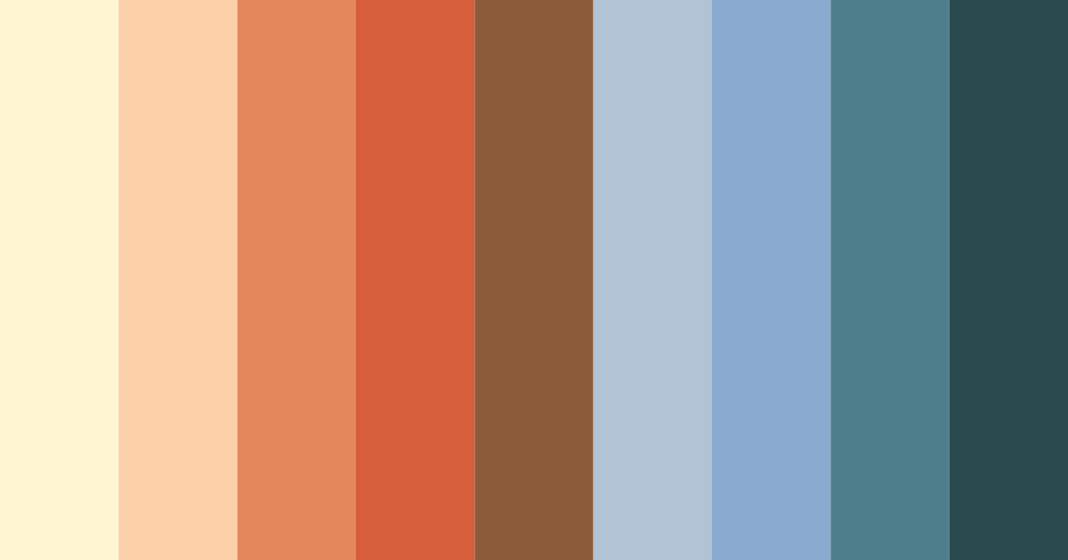 Download rustic dawn color palette PNG image (landscape)