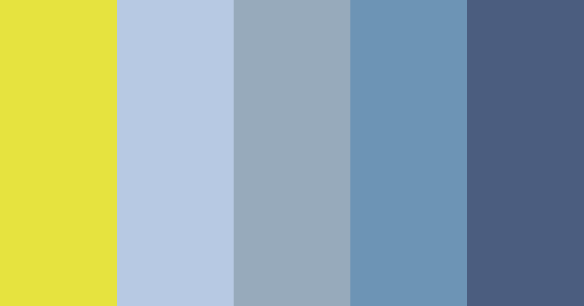 Download soft yellow and blue grey color palette PNG image (landscape)