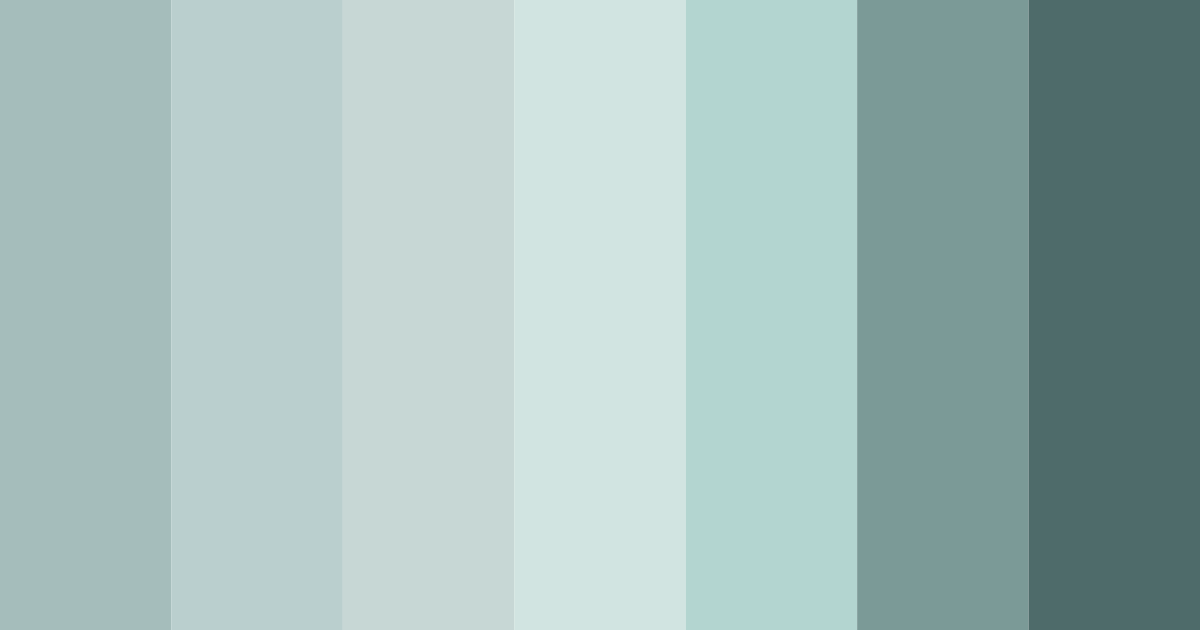 Download shades of blue green color palette PNG image (landscape)