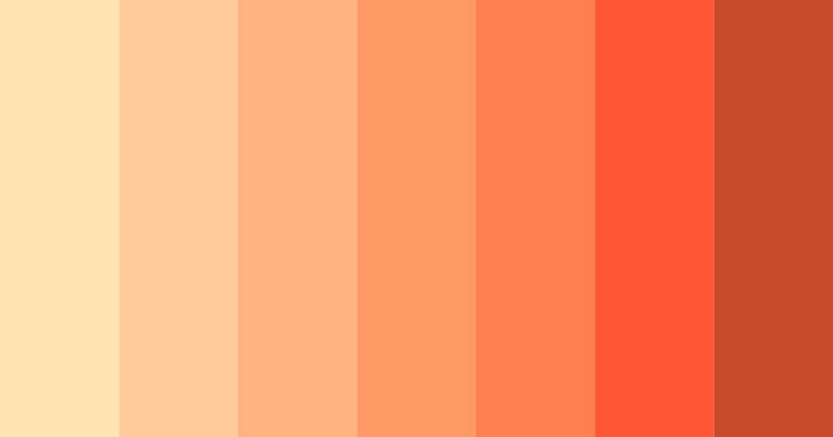 Download soft peach warmth color palette PNG image (landscape)
