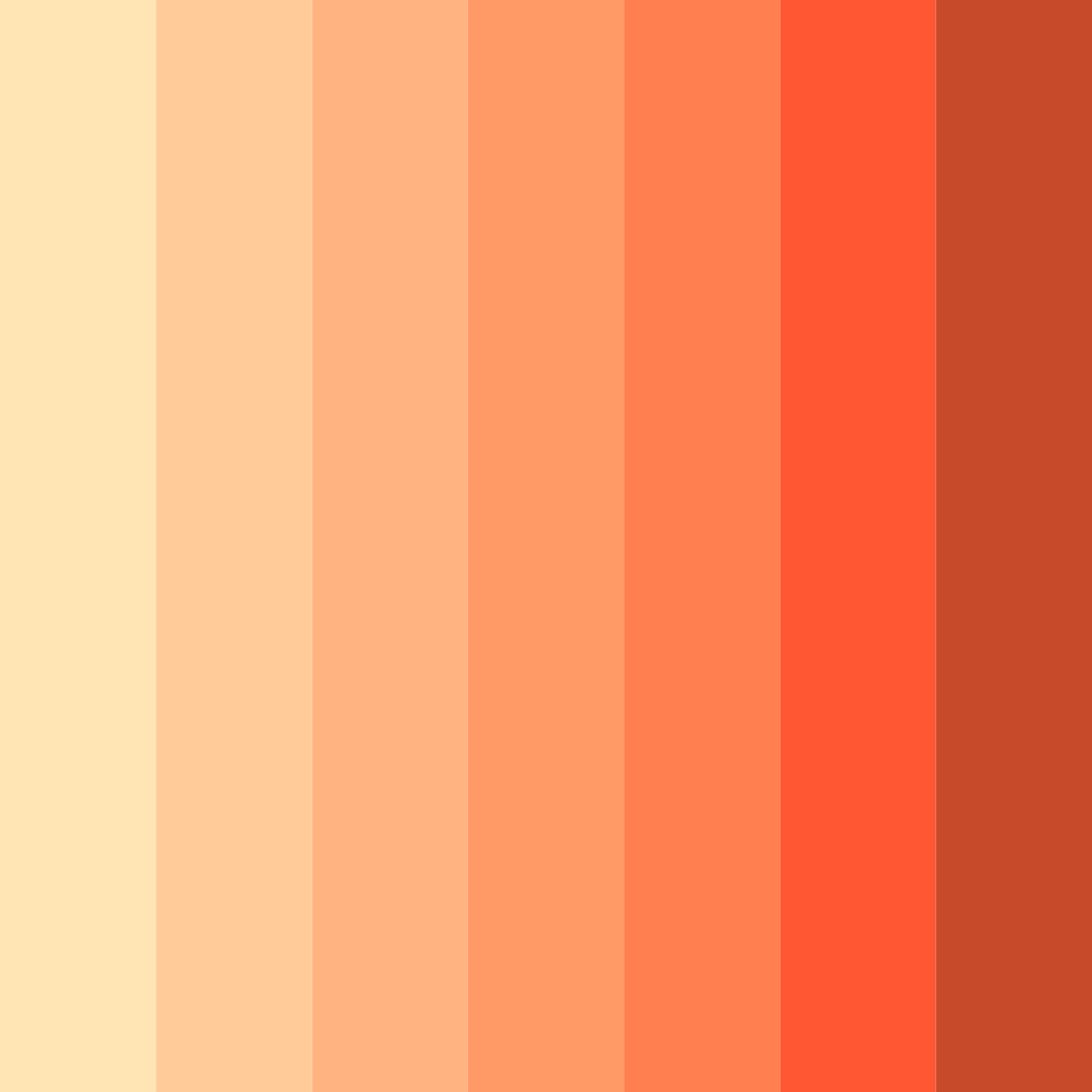 Download soft peach warmth color palette PNG image (square)