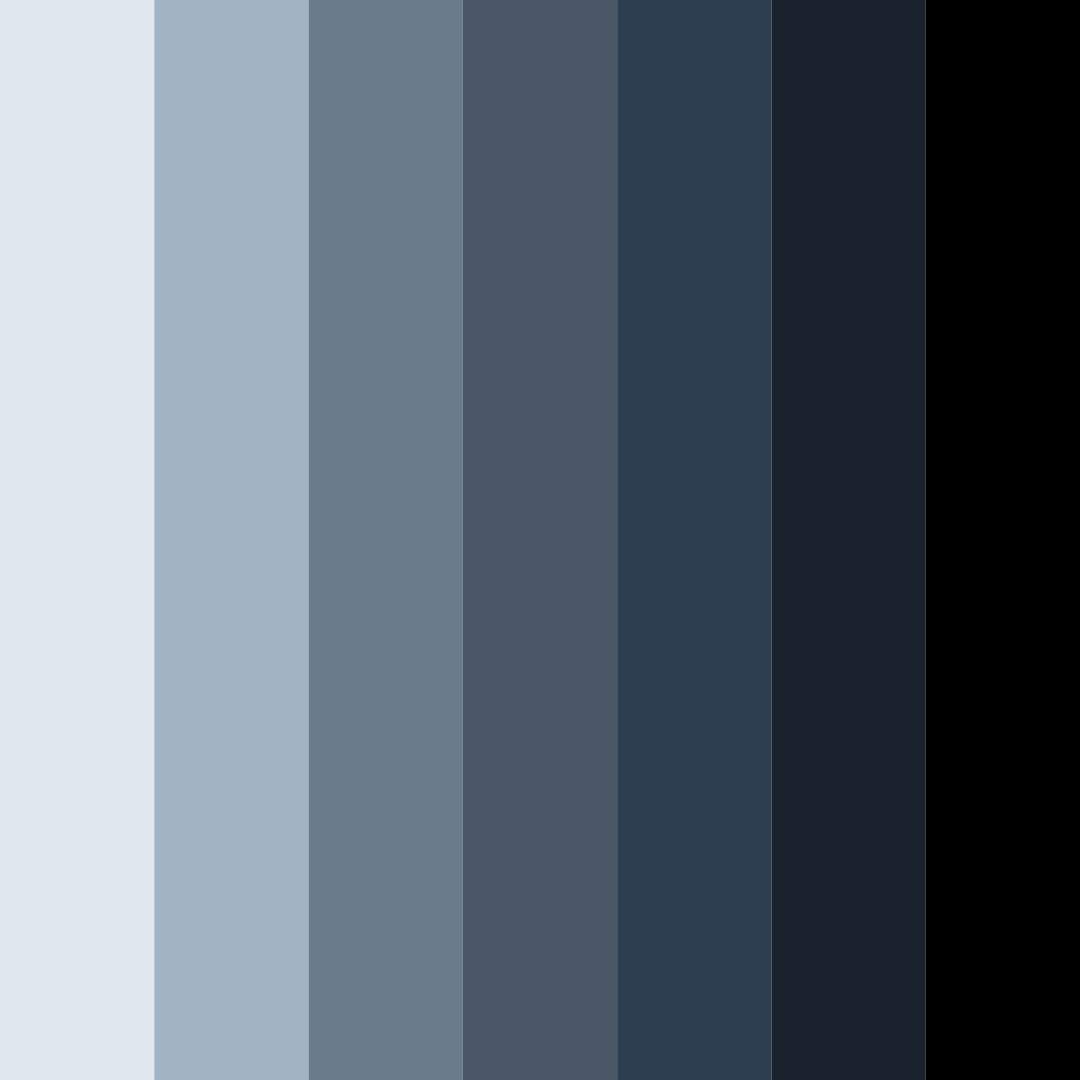 Download dark blue black color palette PNG image (square)