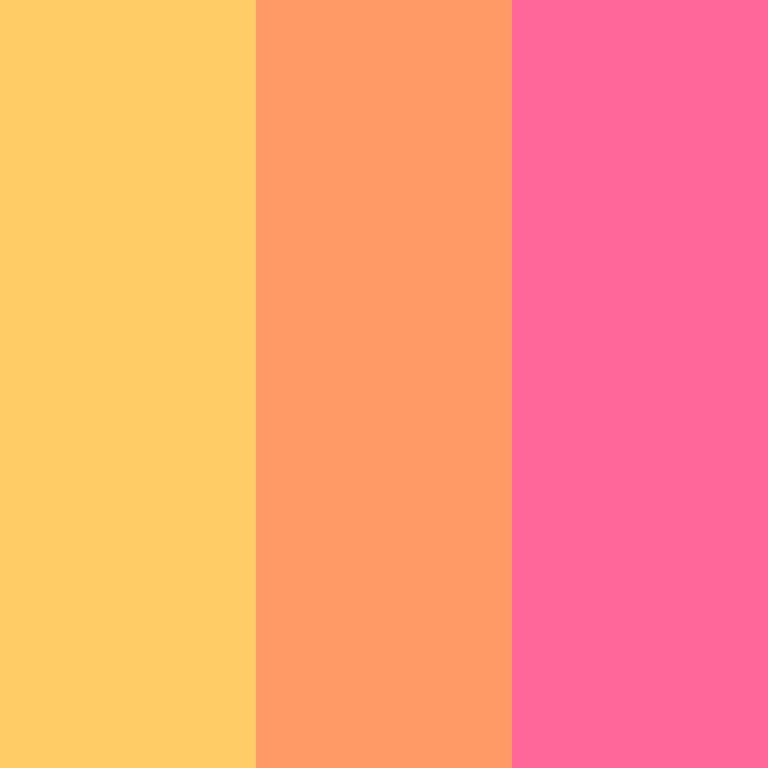 Download tropical sunset bliss color palette PNG image (square)