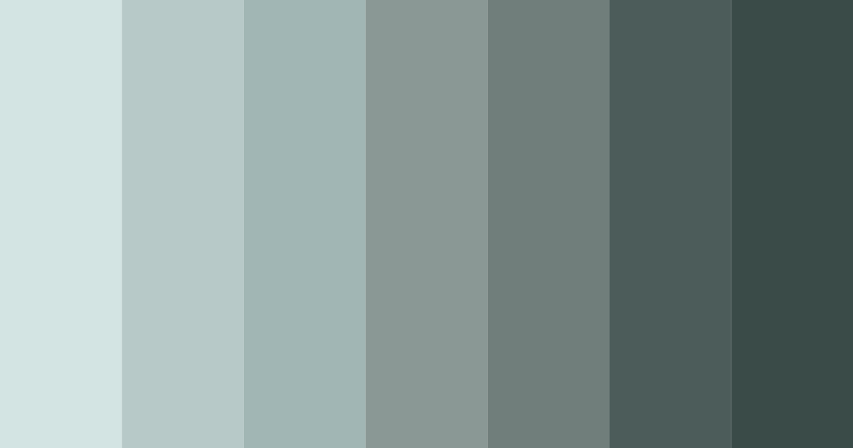 Download shades of green gray color palette PNG image (landscape)