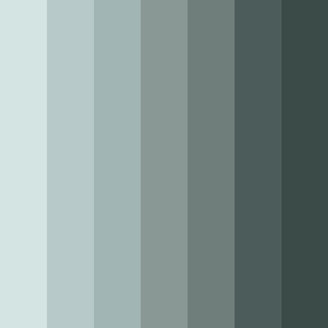 Download shades of green gray color palette PNG image (square)