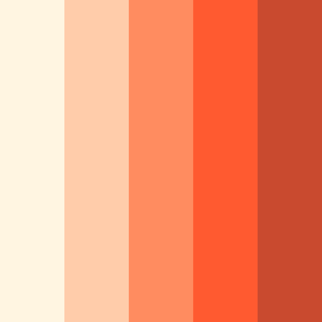 Download sunset blush color palette PNG image (square)