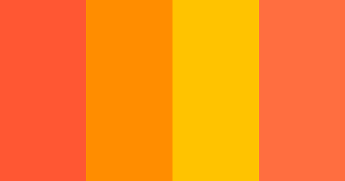 Download vivid sunset color palette PNG image (landscape)