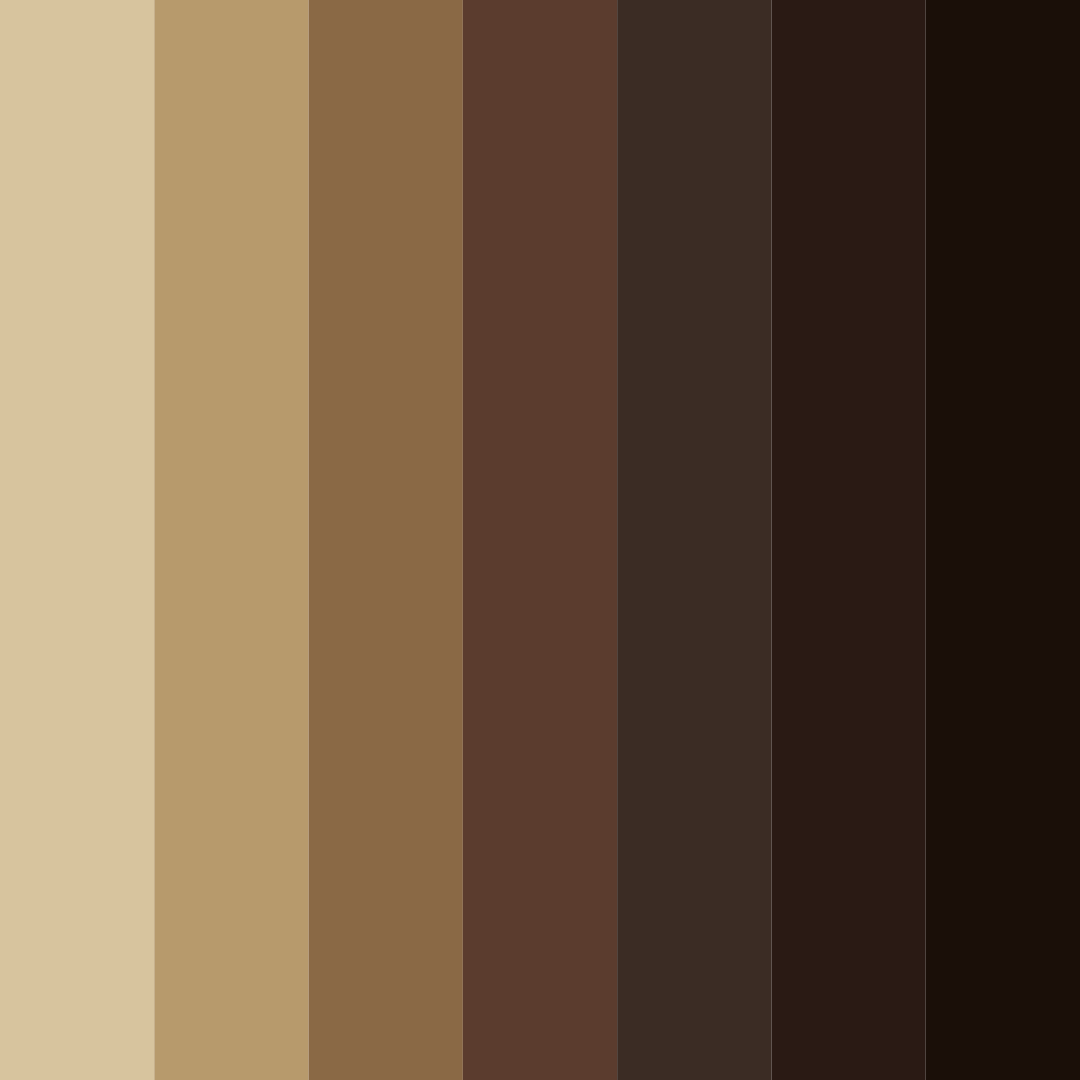 Download dark brown color palette PNG image (square)