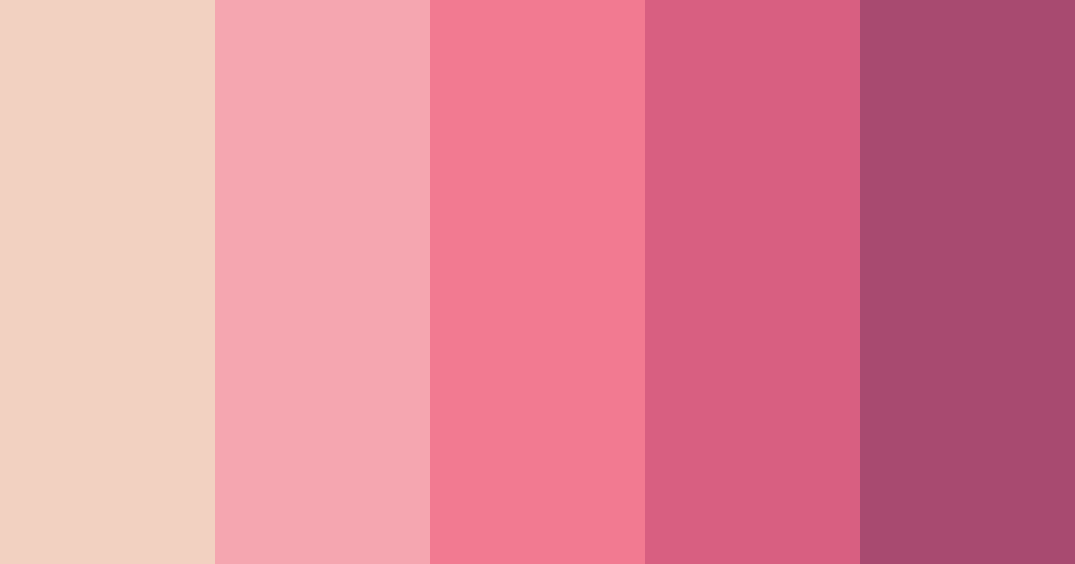 Download pink beauty color palette PNG image (landscape)