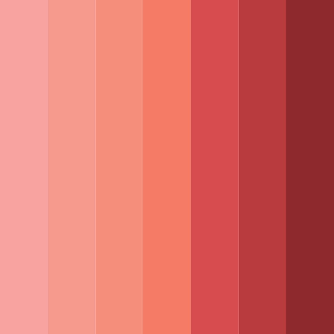 Download crimson sunrise color palette PNG image (square)