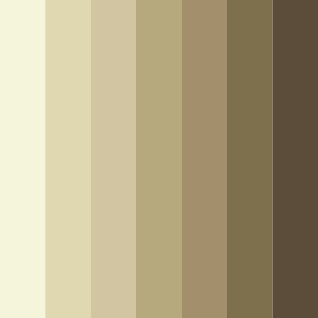 Download earthy beige color palette PNG image (square)