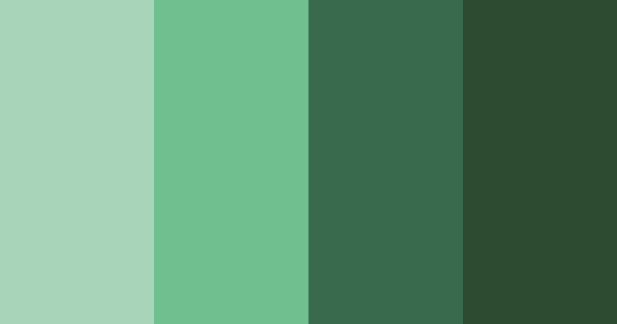 Download emerald forest dream color palette PNG image (landscape)
