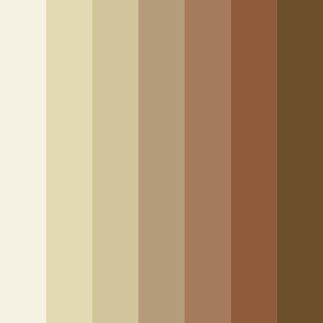 Download beige earthtones color palette PNG image (square)