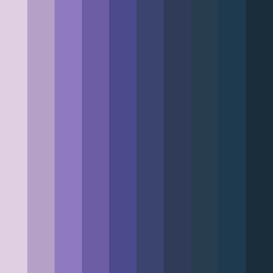 Download enchanted twilight color palette PNG image (square)