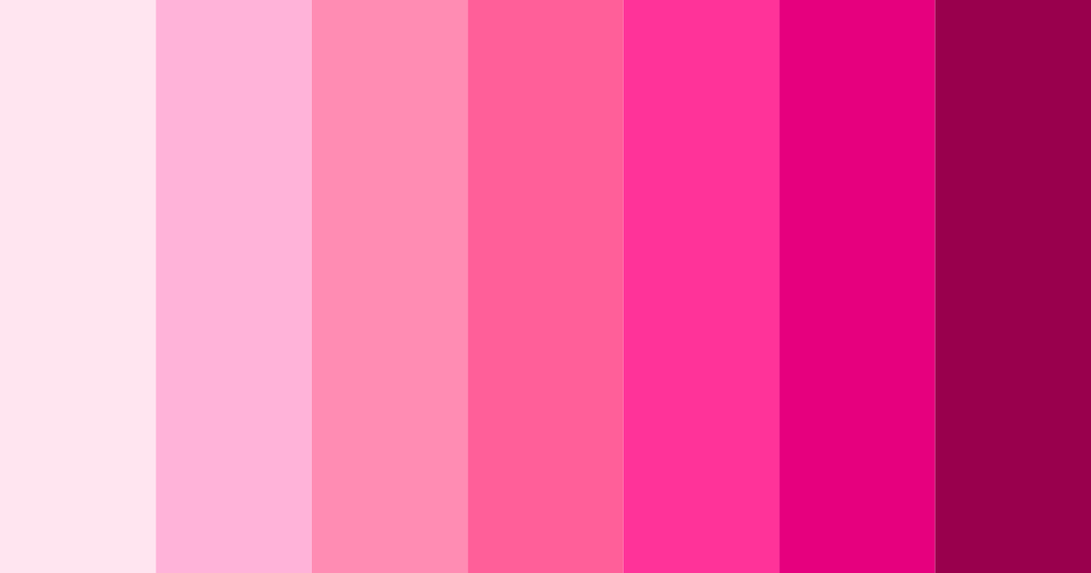 Download fresh pink color palette PNG image (landscape)