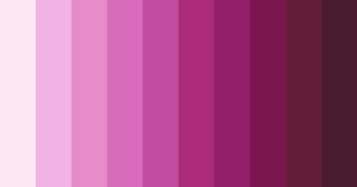 Download pink flower color palette PNG image (landscape)