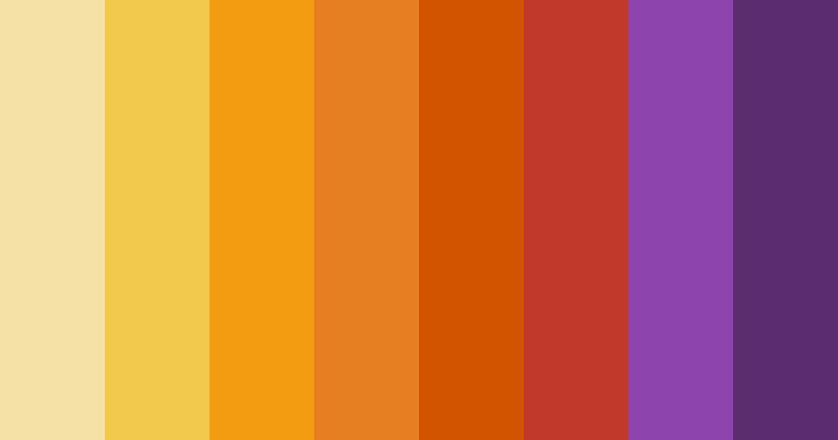 Download warrior's dawn color palette PNG image (landscape)