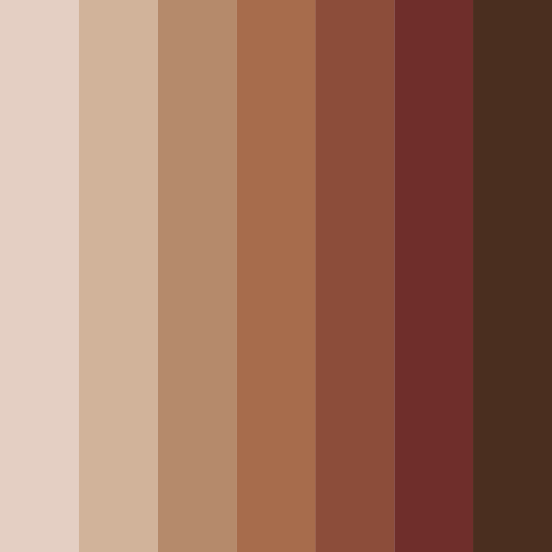 Download earthy elegance color palette PNG image (square)