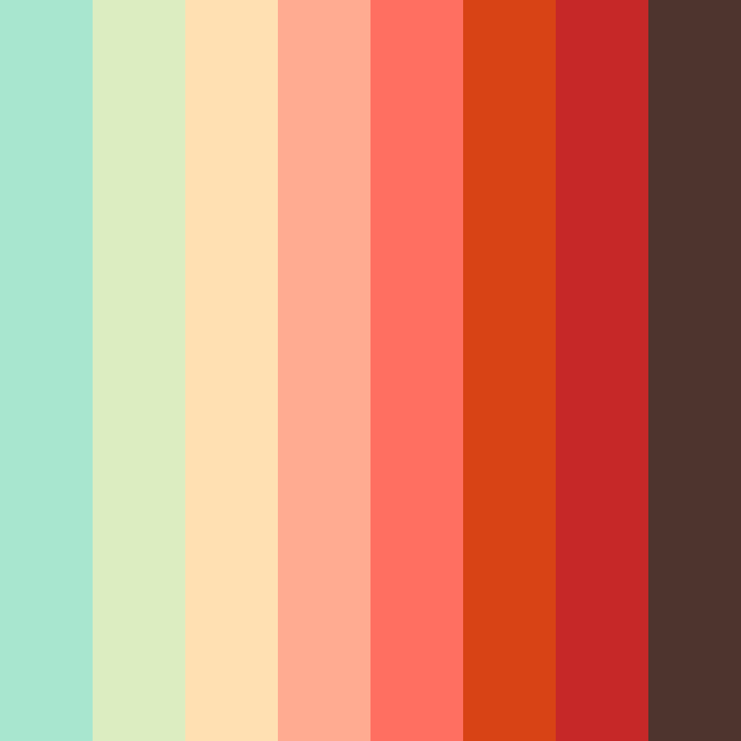 Download verdant harmony color palette PNG image (square)