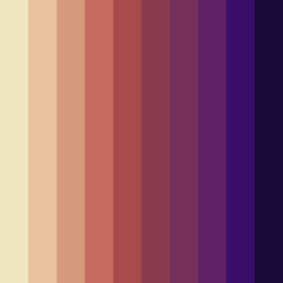 Download crimson twilight color palette PNG image (square)