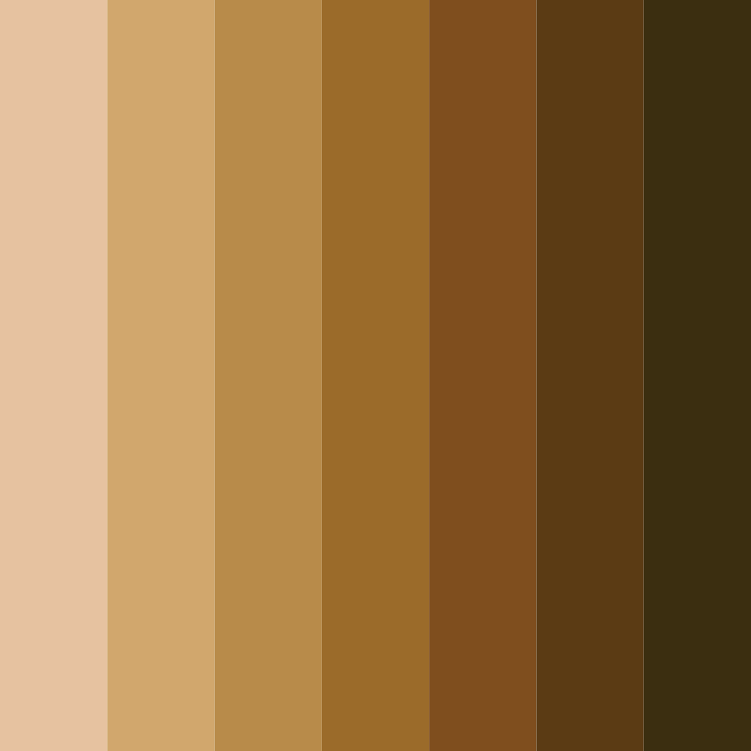 Download brown chocolate color palette PNG image (square)