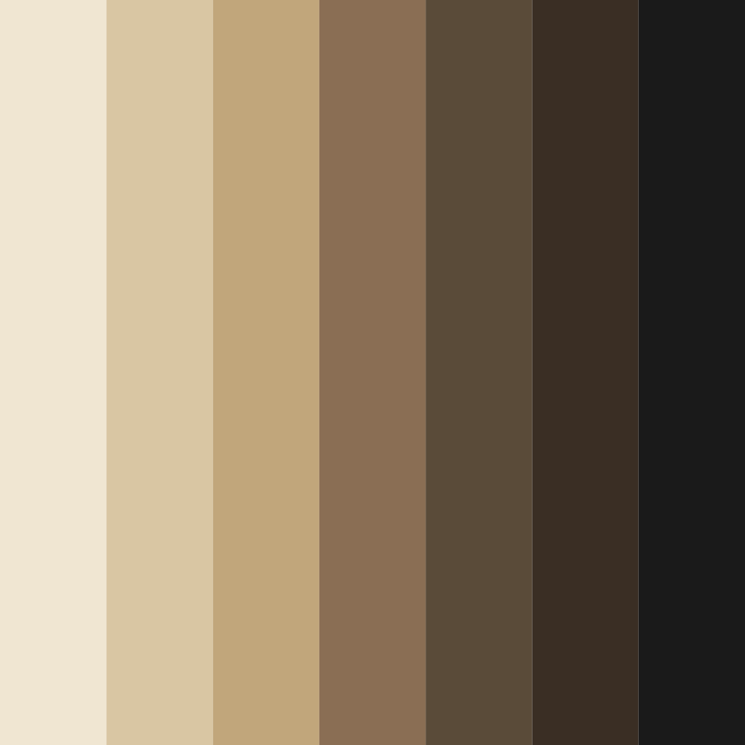 Download brown night color palette PNG image (square)