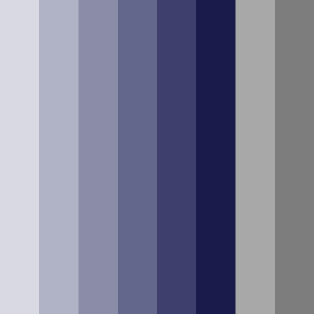 Download metallic blue color palette PNG image (square)