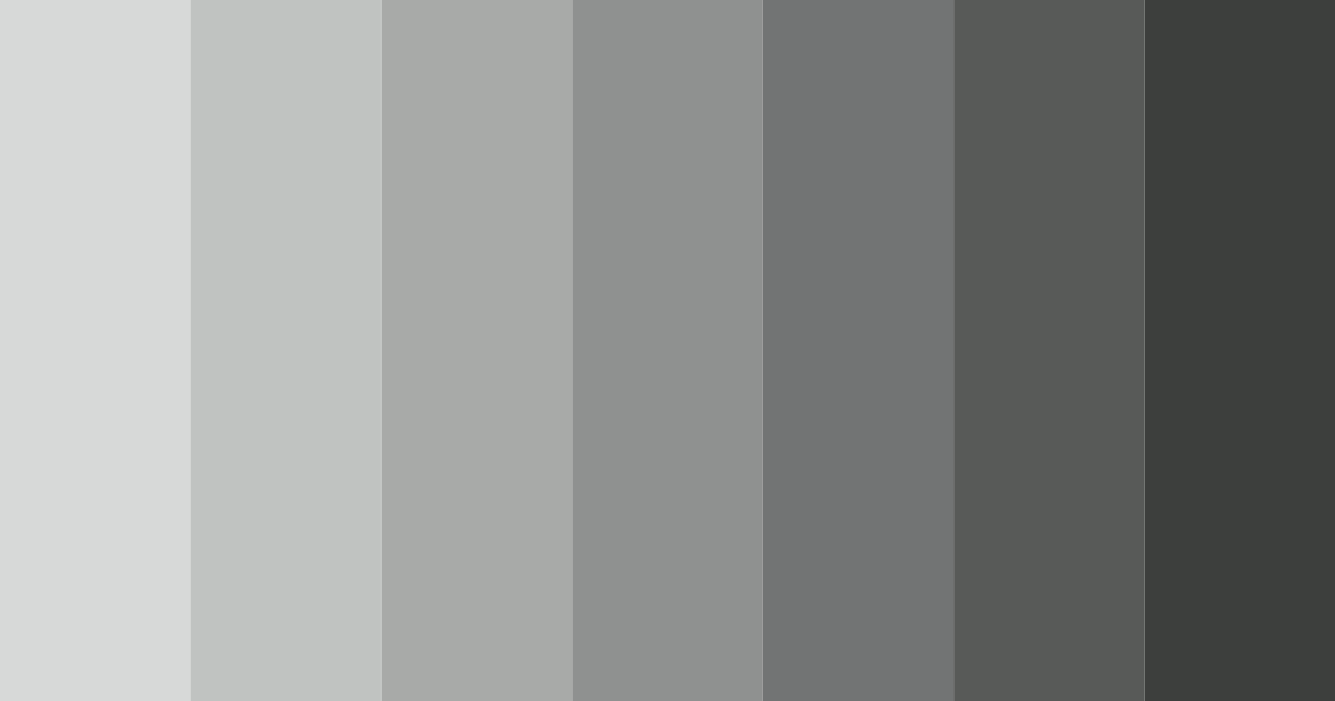 Download shades of silver color palette PNG image (landscape)