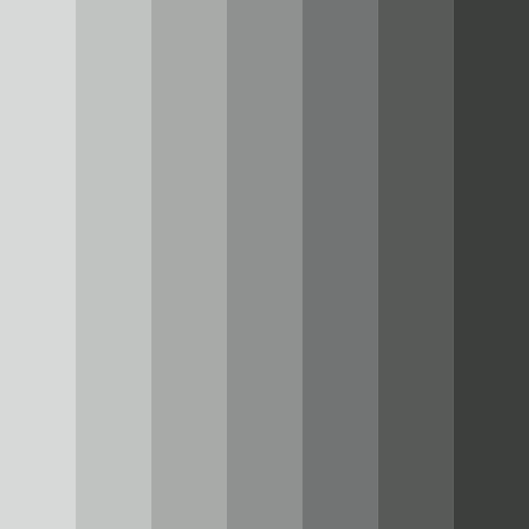 Download shades of silver color palette PNG image (square)